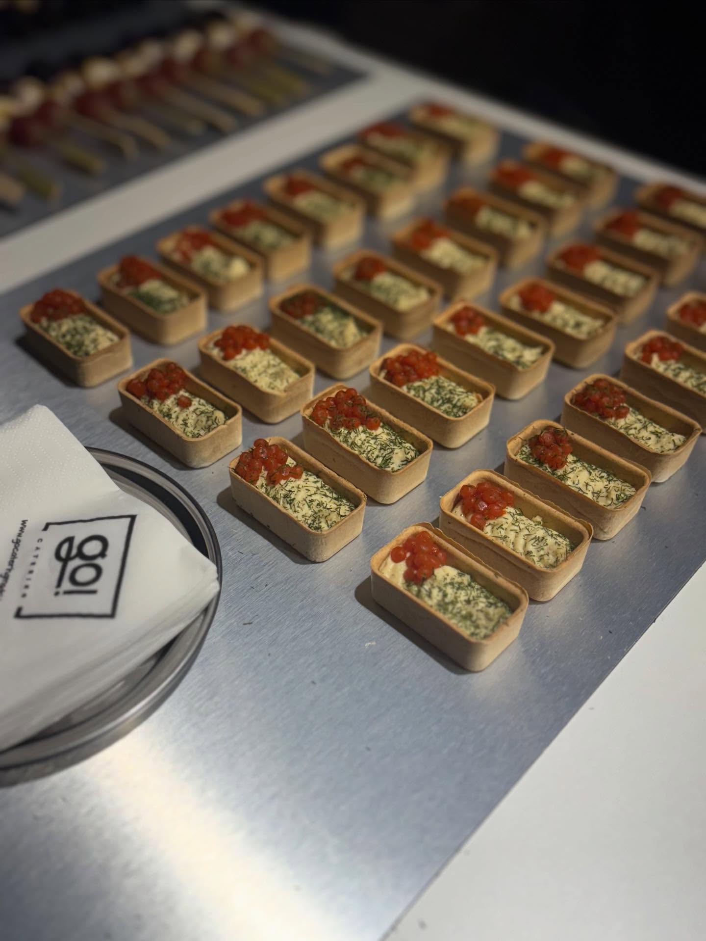 Imagen de uno de los platos preparados por el equipo de Go! Catering Madrid