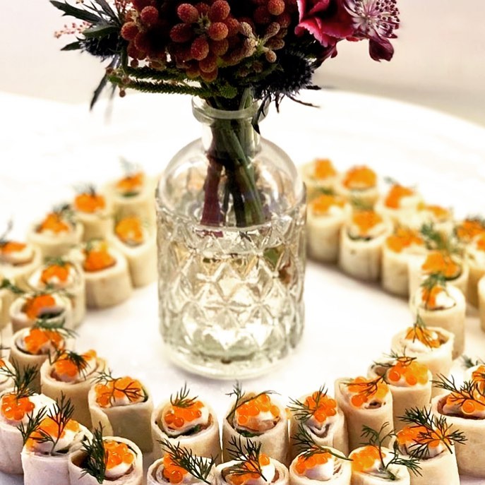 Imagen de uno de los platos preparados por el equipo de Go! Catering Madrid