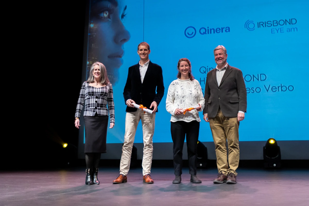 Eduardo Jauregui, Co-Fundador y CEO Irisbond y Nair Alcocer, responsable de Servicios y Formación Qinera